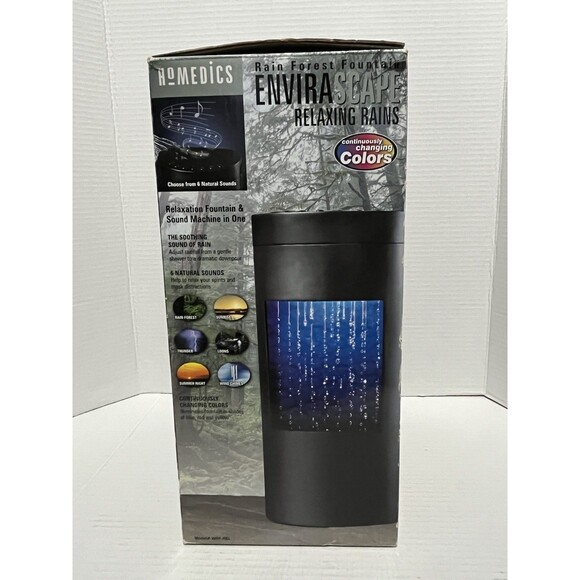 Homedics WRF-REL EnviraScape Rain Forest Fountain Relaxing Rains 2003 NEW IN BOX - Picture 2 of 10